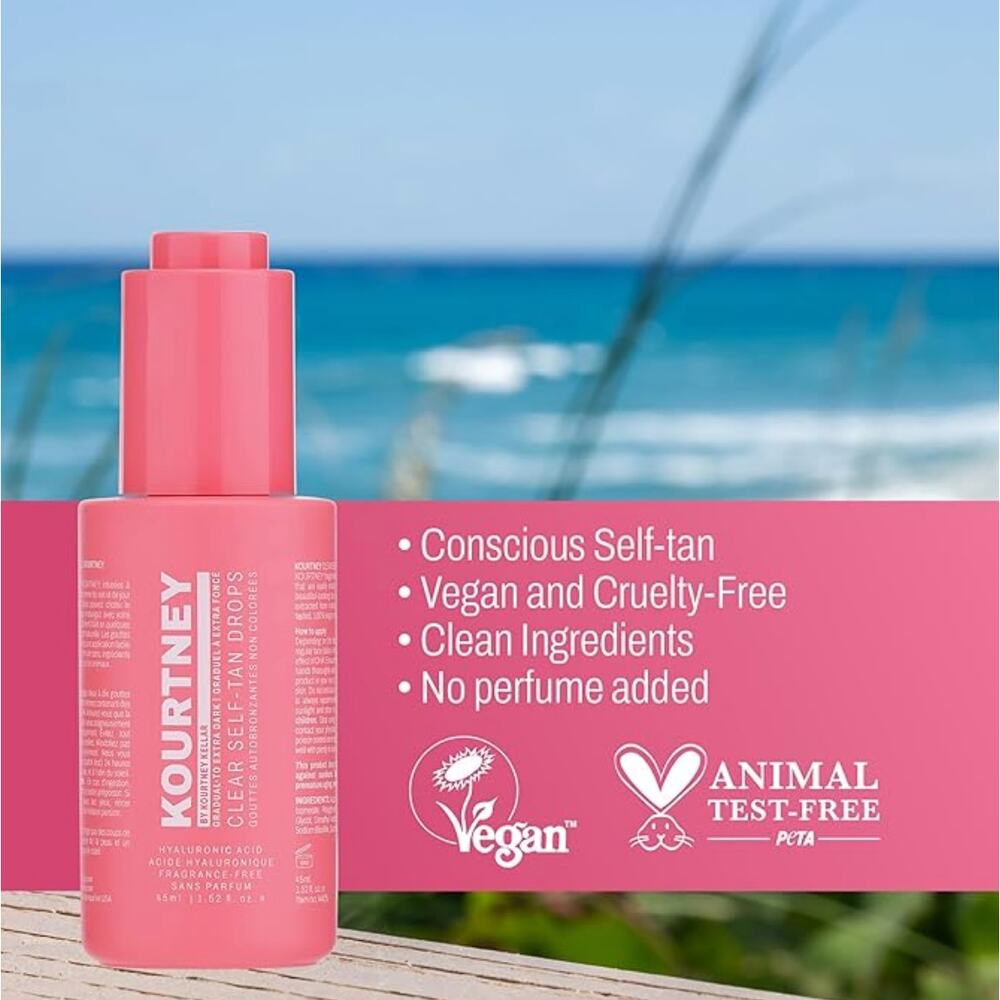 Kourtney Clear Self Tan Drops Gradual to Extra Dark - Picture 4 of 5